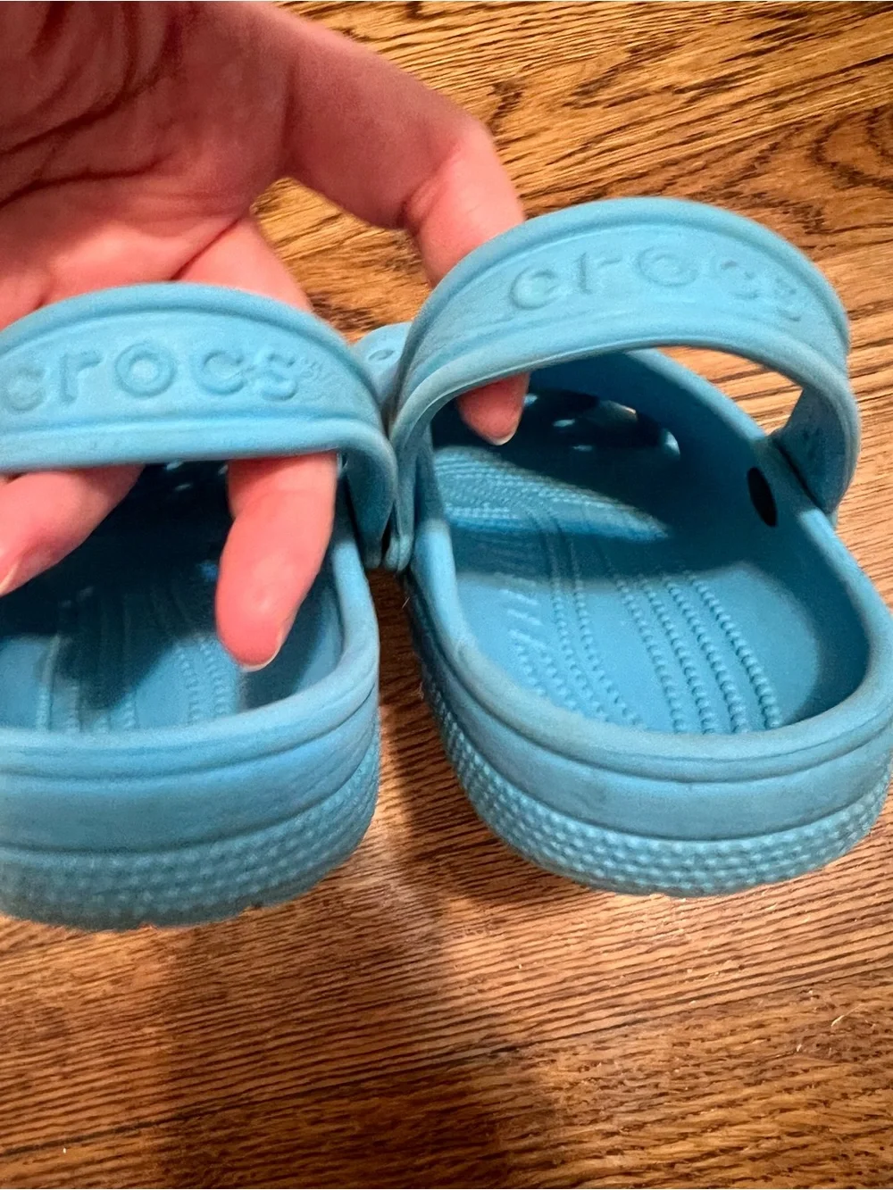 CROCS Kids Sky Blue Classic Clog Sandals